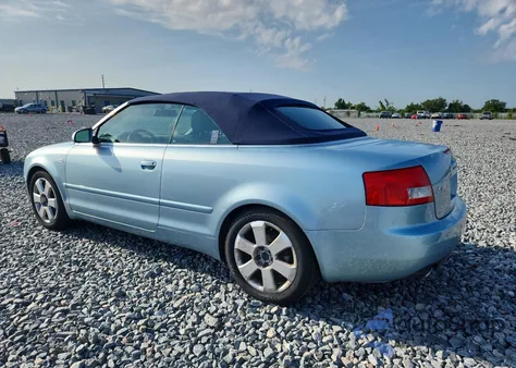 2003 Audi A4 3.0 Cabriolet from USA, damaged, VIN WAUAT48H93K008813